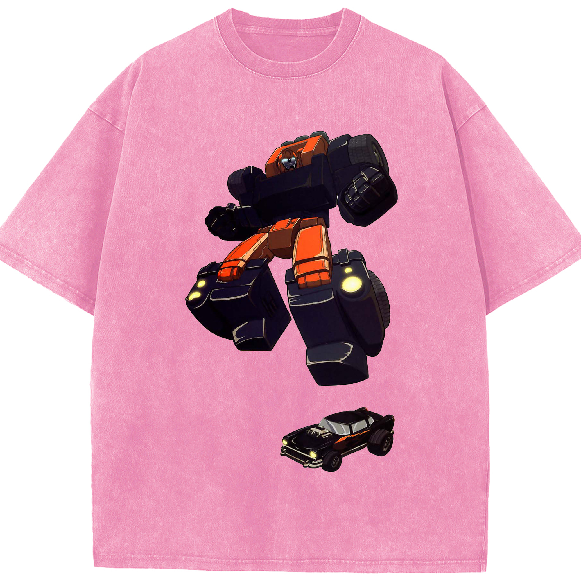 （画像用）  綿100% ヴィンテージ風 半袖Tシャツ（フロントプリント）